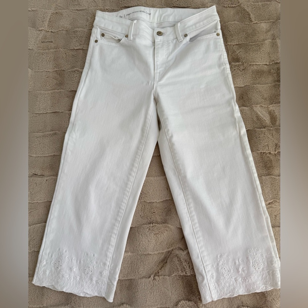 Talbots White Cropped Women's Jeans